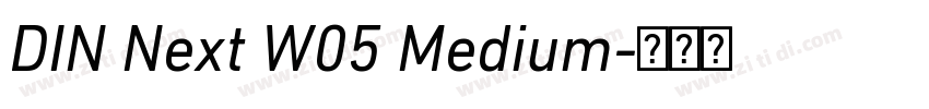 DIN Next W05 Medium字体转换 DIN Next W05 Medium字体转换